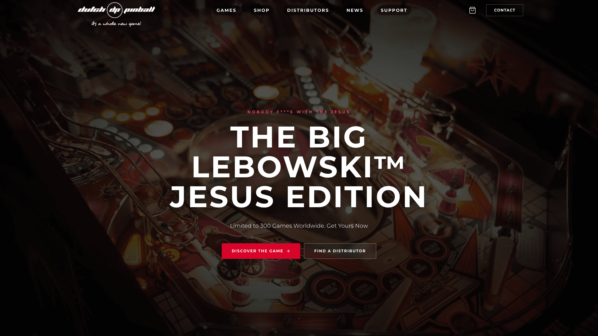 Website van Dutch Pinball