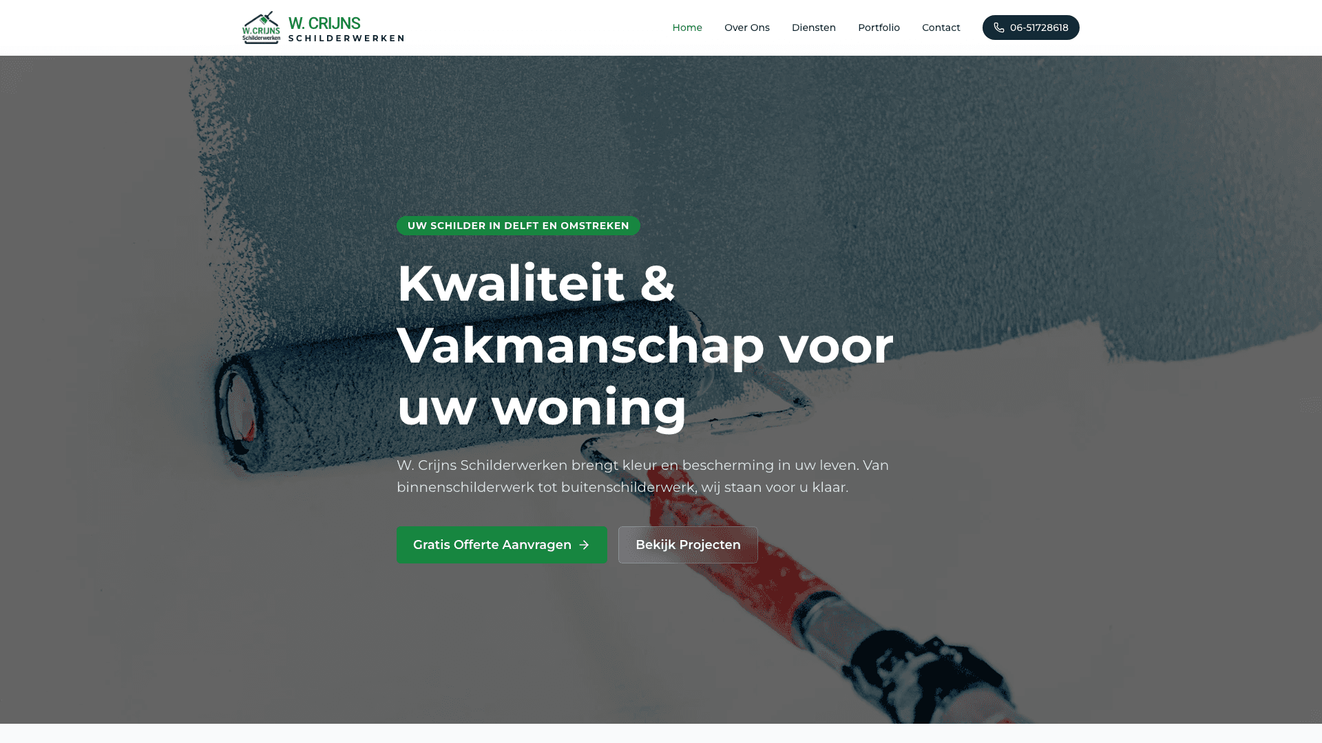 Website van W. Crijns Schilderwerken